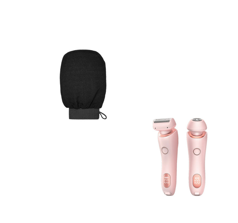 2'si 1 Arada Tüy Dökücü Epilatör USB Şarj Edilebilir Düzeltici Kadın Vücut Tıraş Makinesi Yüz Bacak Koltuk Altı Bikini El Kasık Tıraş Makinesi Tüy Dökücü