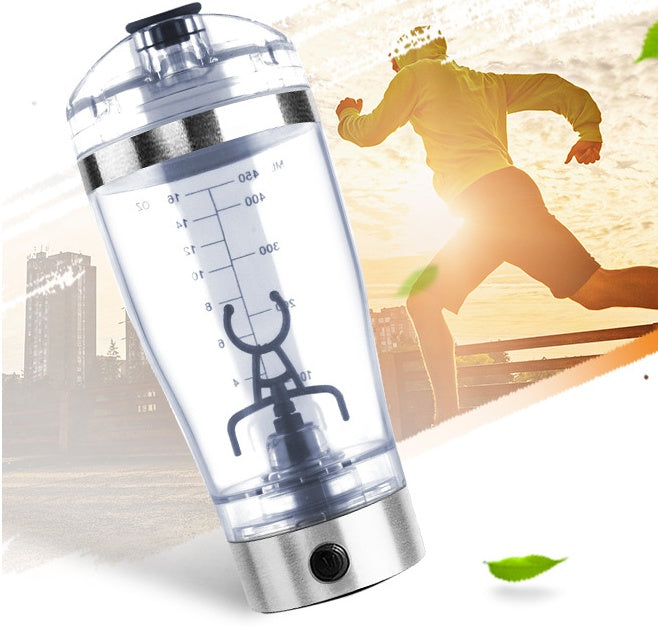Elektrikli Protein Shake Karıştırıcı USB Shake Şişesi Süt Kahve Blender Su Isıtıcısı Spor ve Fitness Şarjlı Elektrikli Shaker Bardak