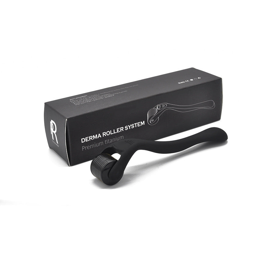 Beard Roller Microneedle Frosted Black Titanium Alloy Needle sakal roller