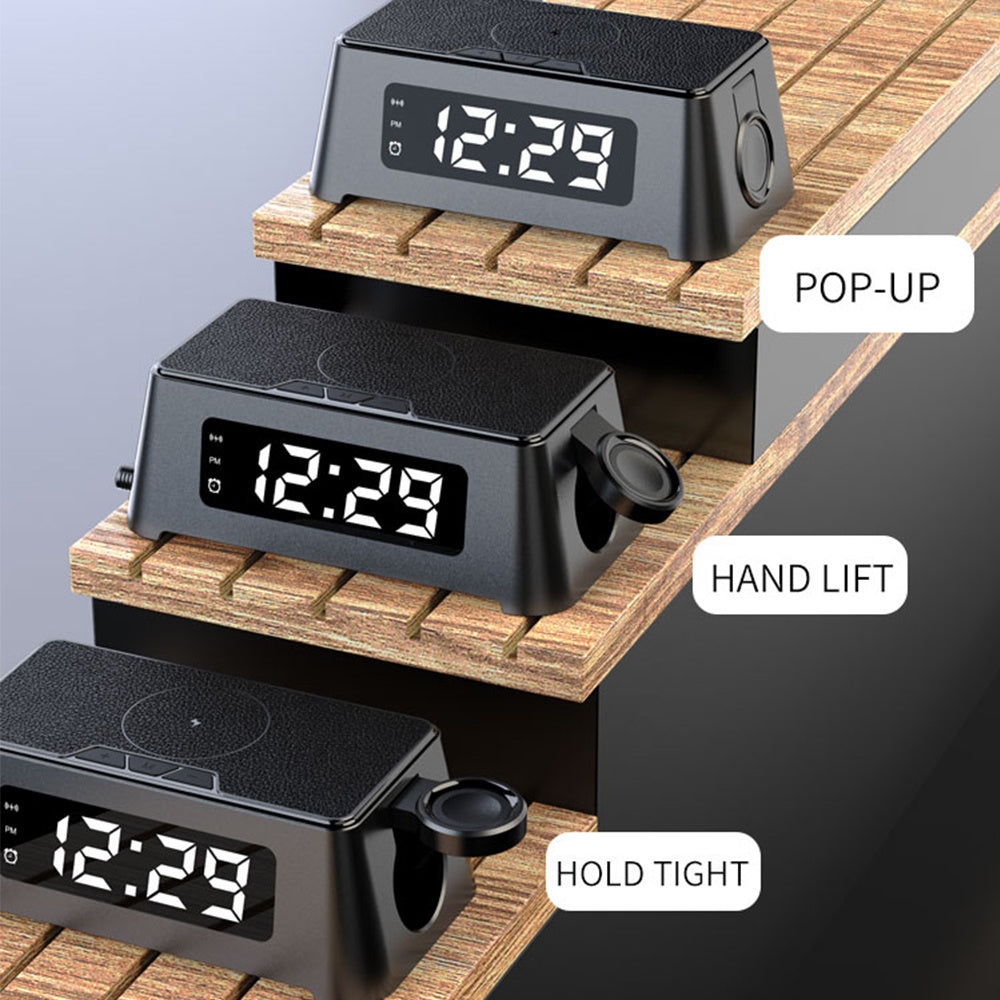 Özel Mod Akıllı Çalar Saat Hepsi Bir Arada Kablosuz Şarj Cihazı / Private Mode Smart Alarm Clock All-in-one Wireless Charger