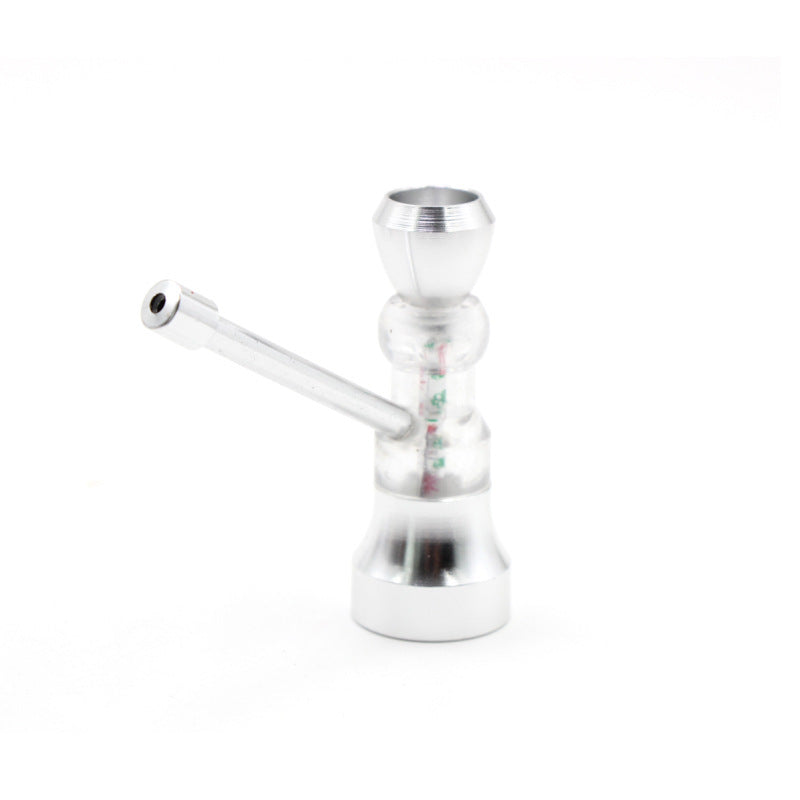 Nargile Metal Transparent And Creative Tobacco Pipe Exquisite Aluminum Alloy Portable Filter Metal Smoke
