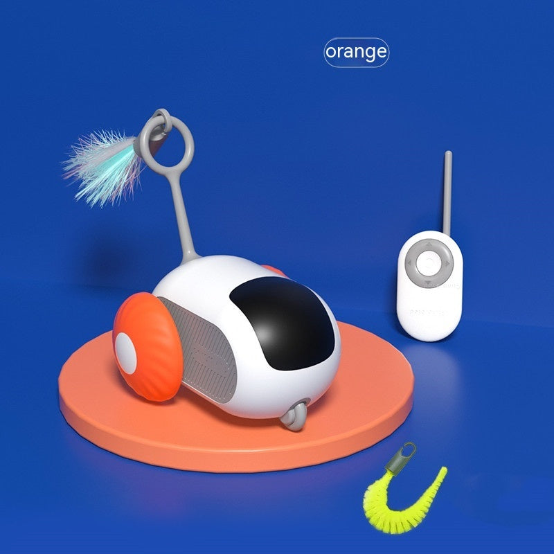 Uzaktan Kumandalı Etkileşimli Kedi Araba Oyuncağı USB Şarjlı Kovalamaca Otomatik Kendiliğinden Hareket Eden Uzaktan Akıllı Kumandalı Araba Etkileşimli Kedi Oyuncağı Evcil Hayvan Ürünleri