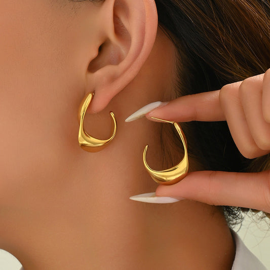 Japanese And Korean Fashion Geometric Earrings Women's Minimalist