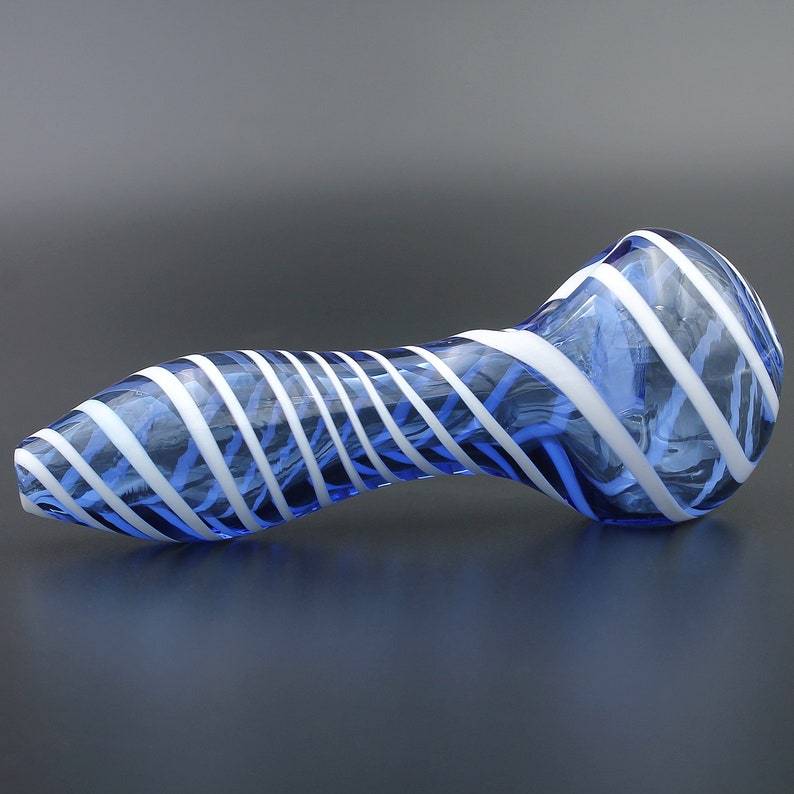 Color Stripes Glass Crafts Hookah Pipe nargile başlığı