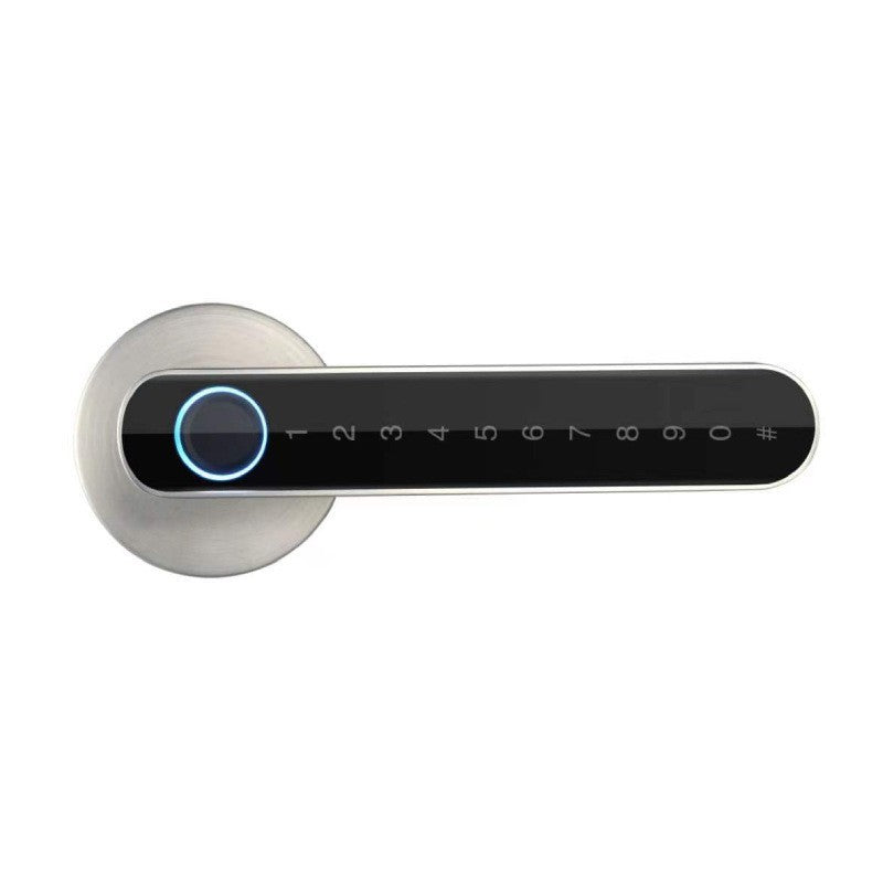Punch-free Fingerprint Lock Household Wooden Door Smart Lock / Delinmeyen Parmak İzi Kilidi Ev Ahşap Kapı Akıllı Kilidi