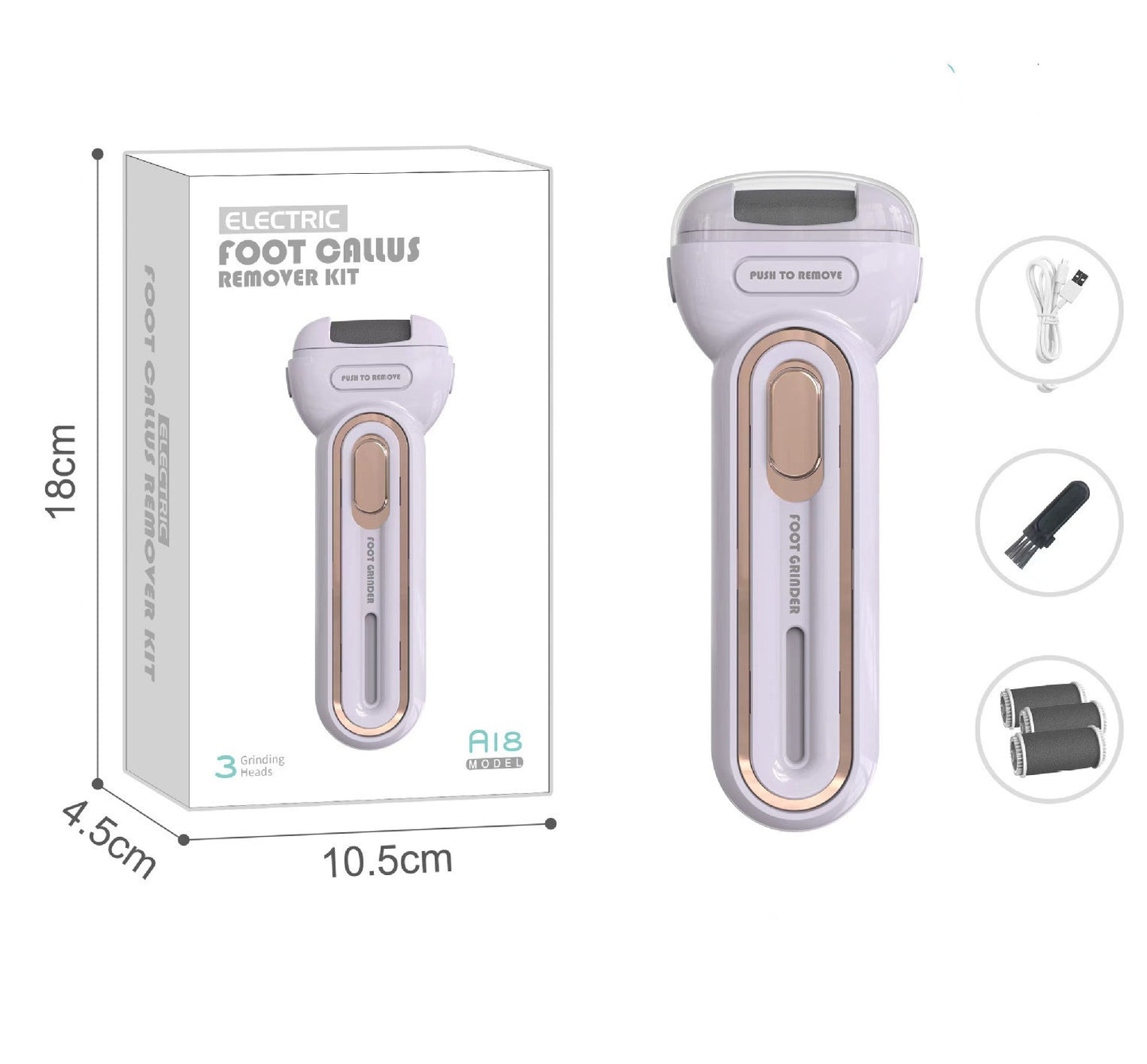 Electric Foot Grinding And Peeling Pedicure Device Household / Elektrikli Ayak Öğütme ve Peeling Pedikür Cihazı Ev