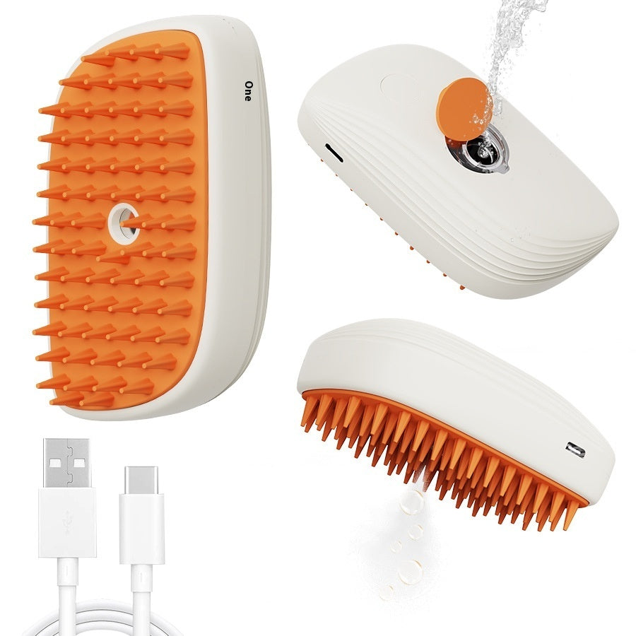 USB Şarj Edilebilir Evcil Hayvan Buhar Fırçası Sprey Masaj Tarak Evcil Hayvan Bakım Aletleri Kedi Buhar Tarak Evcil Hayvan Ürünleri