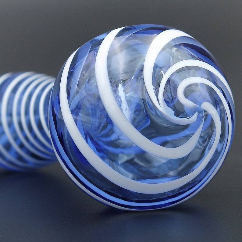 Color Stripes Glass Crafts Hookah Pipe nargile başlığı