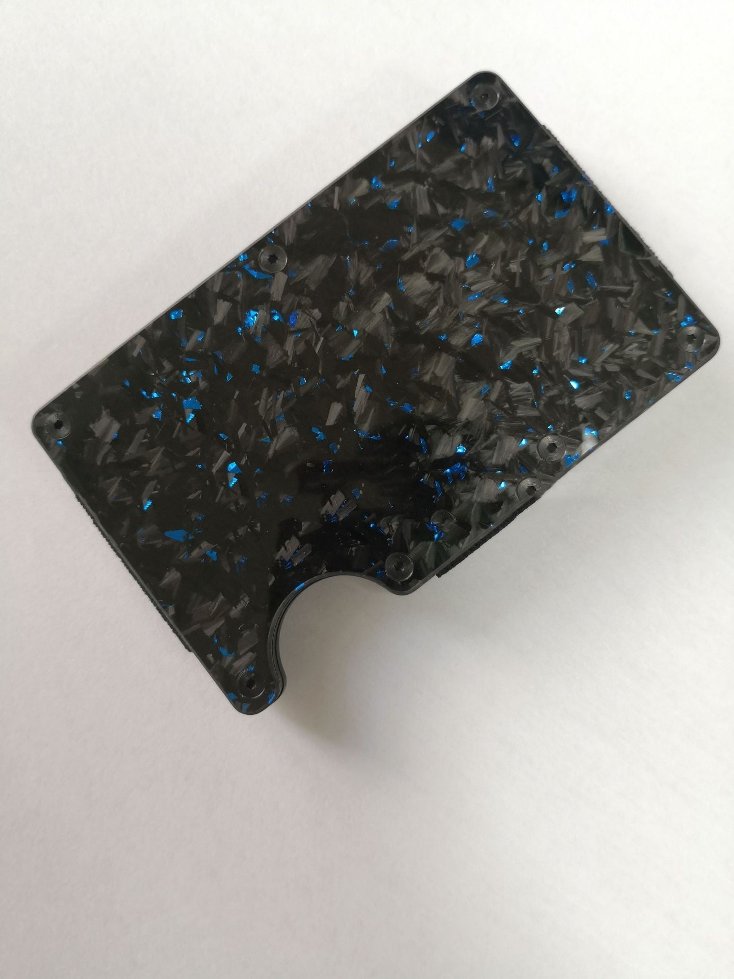 Karbon Fiber Cüzdan Kabuk Desenli Cüzdan Dövme Desenli Kart Kelepçesi Metal RFID Kart Tutucu