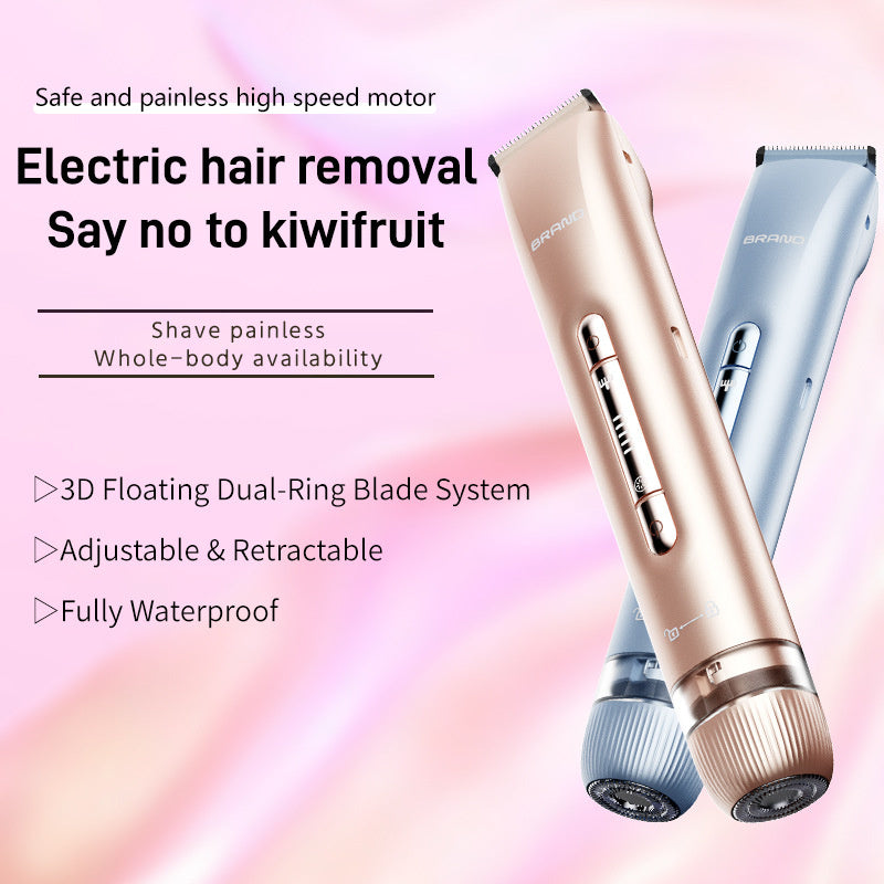 2'si 1 Arada Tüy Dökücü Epilatör USB Şarj Edilebilir Düzeltici Kadın Vücut Tıraş Makinesi Yüz Bacak Koltuk Altı Bikini El Kasık Tıraş Makinesi Tüy Dökücü