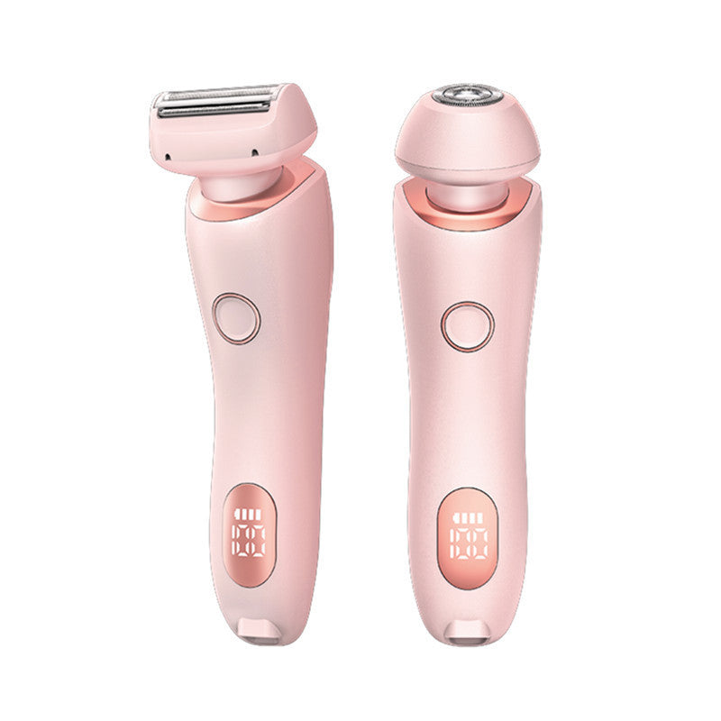 2'si 1 Arada Tüy Dökücü Epilatör USB Şarj Edilebilir Düzeltici Kadın Vücut Tıraş Makinesi Yüz Bacak Koltuk Altı Bikini El Kasık Tıraş Makinesi Tüy Dökücü