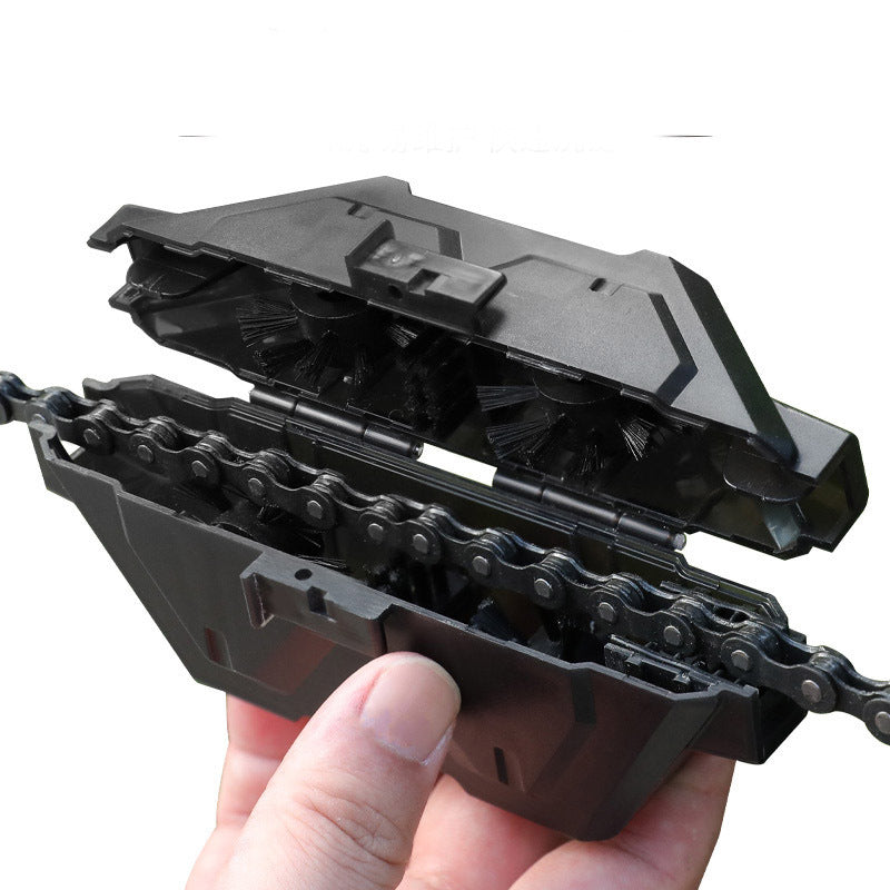 Portable Bicycle Motorcycle Chain Cleaner Bike Brushes Scrubber Wash Tool Mountain Cycling Cleaning Accessories / Taşınabilir Bisiklet Motosiklet Zincir Temizleyici Bisiklet Fırçaları Fırçalama Makinesi Yıkama Aleti Dağ Bisikleti Temizleme Aksesuarları