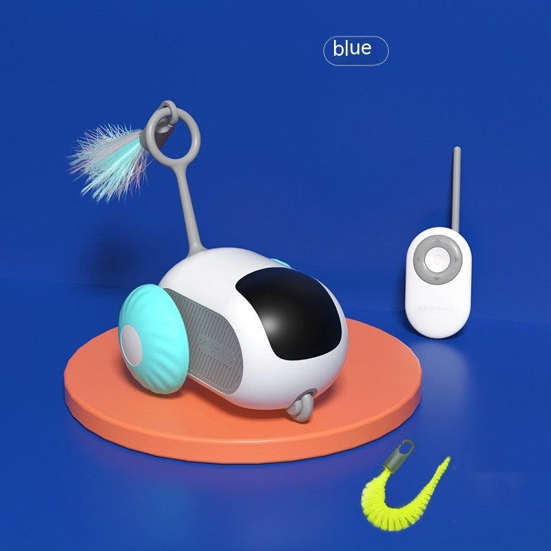 Uzaktan Kumandalı Etkileşimli Kedi Araba Oyuncağı USB Şarjlı Kovalamaca Otomatik Kendiliğinden Hareket Eden Uzaktan Akıllı Kumandalı Araba Etkileşimli Kedi Oyuncağı Evcil Hayvan Ürünleri