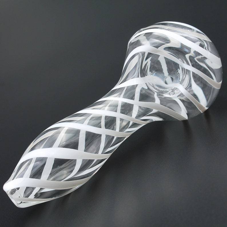 Color Stripes Glass Crafts Hookah Pipe nargile başlığı