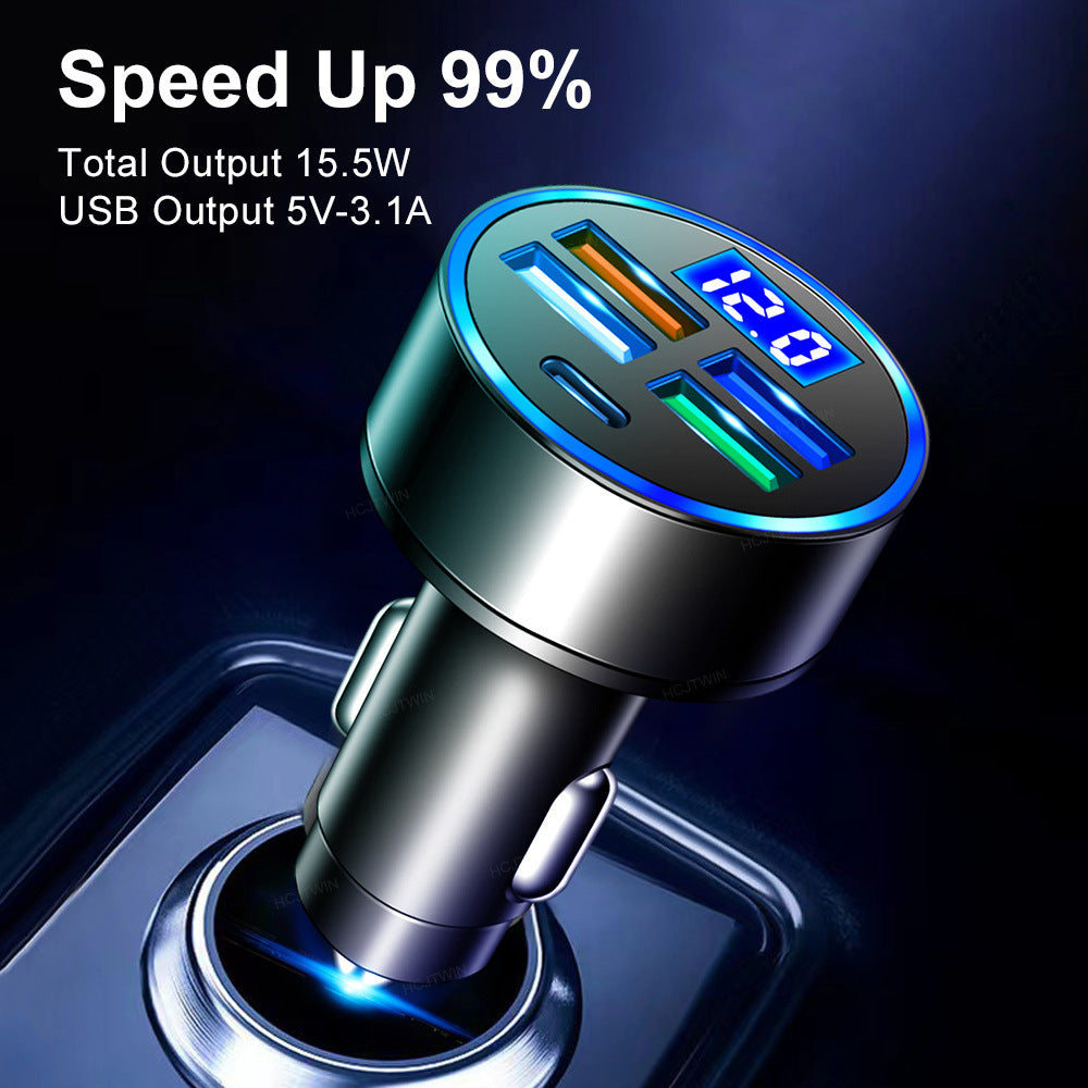 Digital Car Charger With Voltage Detection