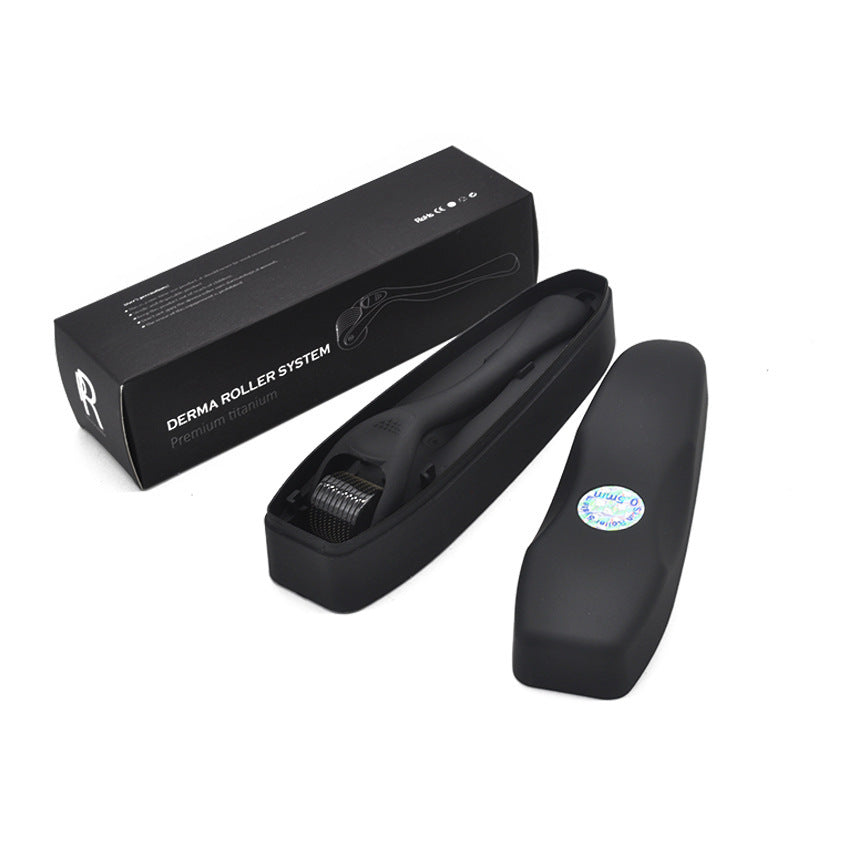 Beard Roller Microneedle Frosted Black Titanium Alloy Needle sakal roller