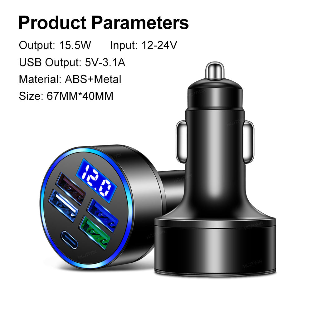 Digital Car Charger With Voltage Detection