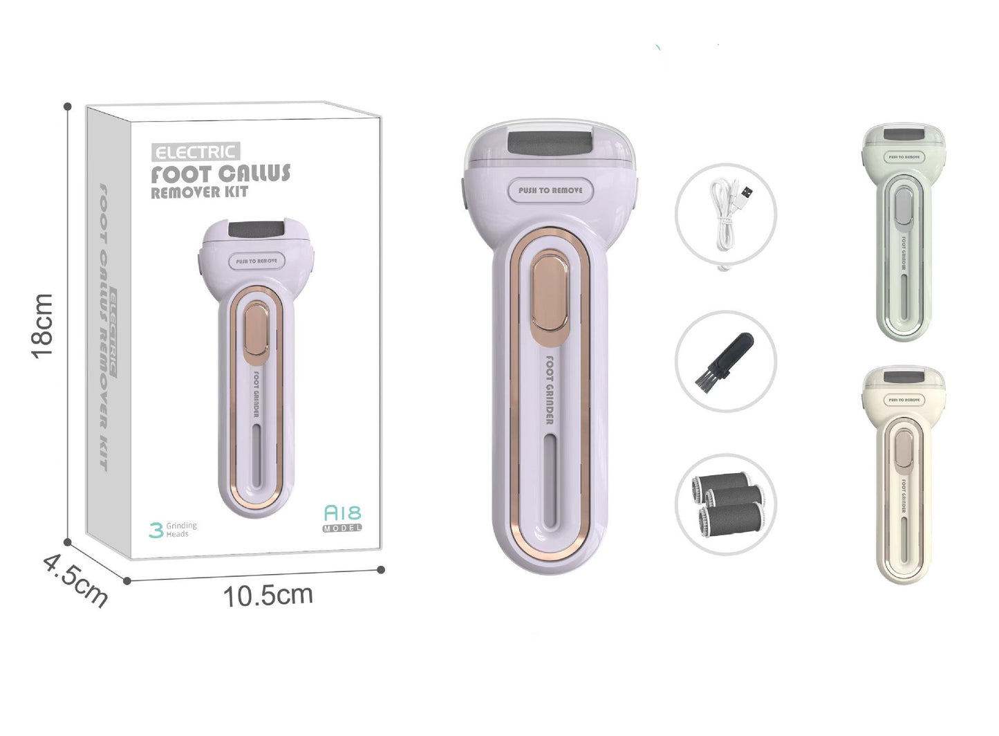 Electric Foot Grinding And Peeling Pedicure Device Household / Elektrikli Ayak Öğütme ve Peeling Pedikür Cihazı Ev