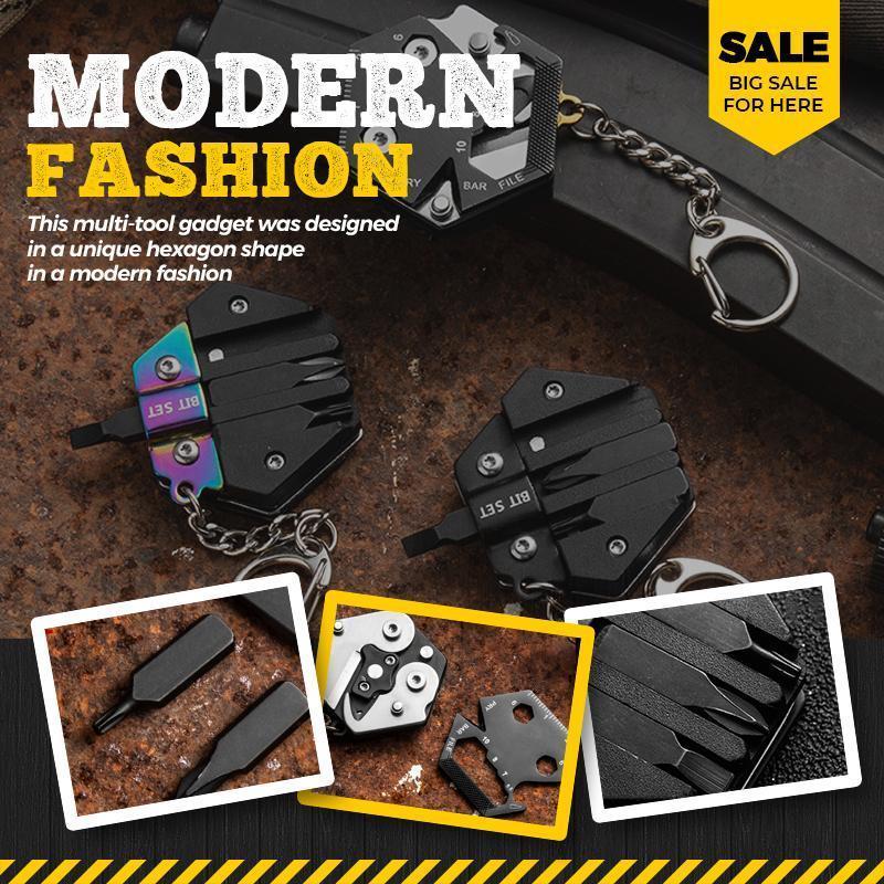 Multifunctional Hexagon Coin Pocket Knife Folding Knife Outdoor Tool / Çok İşlevli Altıgen Madeni Para Cep Bıçağı Katlanır Bıçak Açık Hava Aleti