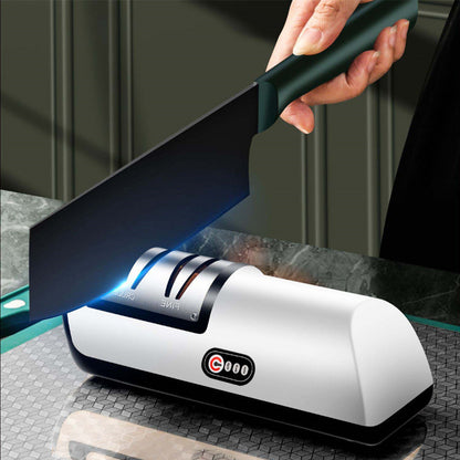 USB Şarj Edilebilir Elektrikli Bıçak Bileyici Otomatik Ayarlanabilir Mutfak Aleti Bıçakları, Makasları ve Öğütücüleri Hızlı Bilemek İçin