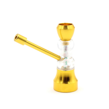 Nargile Metal Transparent And Creative Tobacco Pipe Exquisite Aluminum Alloy Portable Filter Metal Smoke