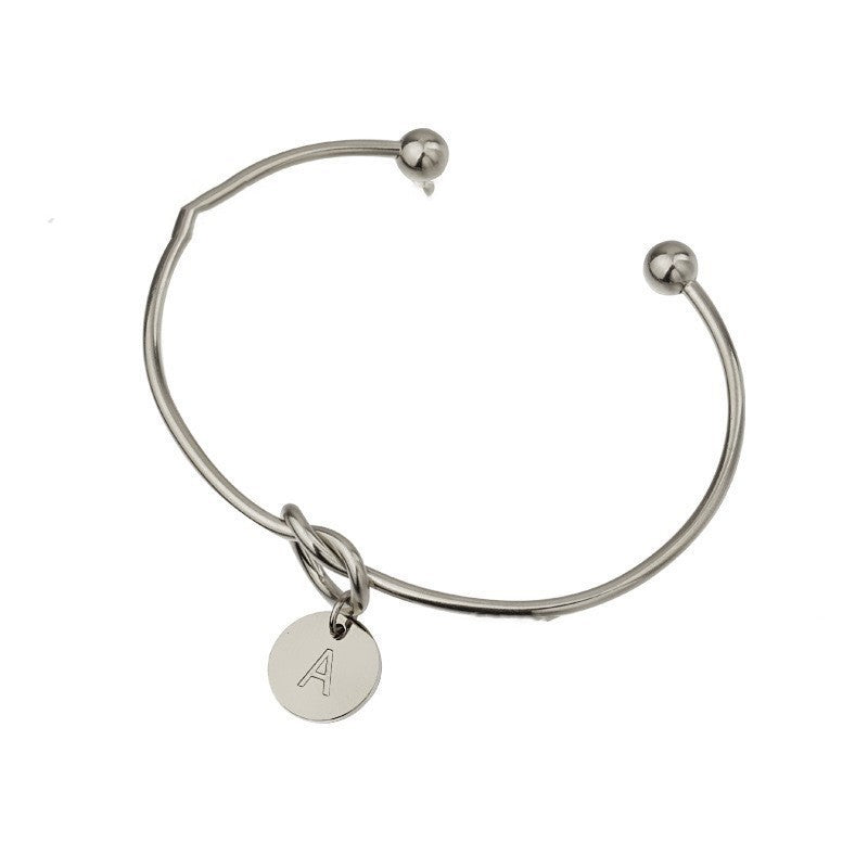 Titanium Steel 26 English Letters Bracelet Diy Love Heart / Titanyum Çelik 26 İngilizce Harfli Bileklik Kendin Yap Aşk Kalbi