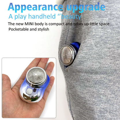 Mini Taşınabilir Yüz Tıraş Makineleri Şarj Edilebilir USB Elektrikli Tıraş Makinesi Islak ve Kuru Ağrısız Küçük Boy Makineli Tıraş Erkekler İçin