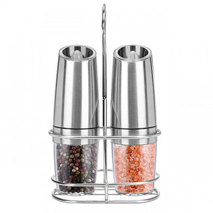 Elektrikli Yerçekimli Karabiber Öğütücü Tuz Öğütücü Ayarlanabilir Kalınlık / Electric Gravity Pepper Grinder Salt Grinder  Adjustable Coarseness