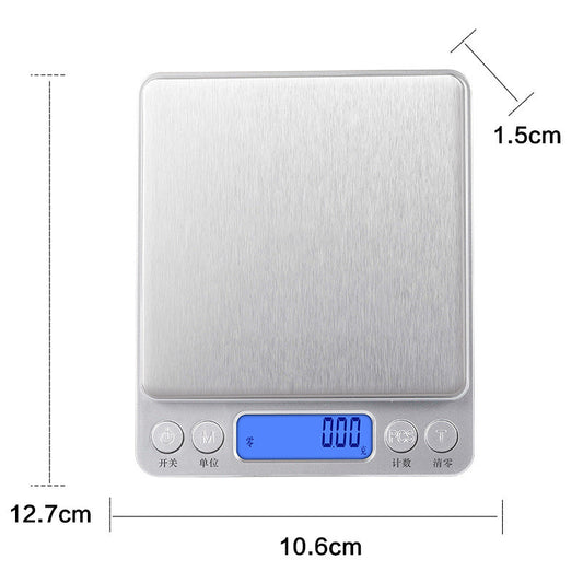 Mutfak Terazisi,  Yüksek Hassasiyetli 0,01 g Terazi, Ev Tipi Paslanmaz Çelik Gıda Terazisi,  / Kitchen Scale  High Precision 0.01g Scale Household Stainless Steel Food