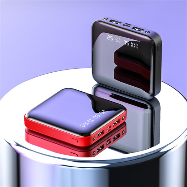 Mini Power Bank 20000 MAh Taşınabilir Aynalı Dijital Ekranlı Power Bank
