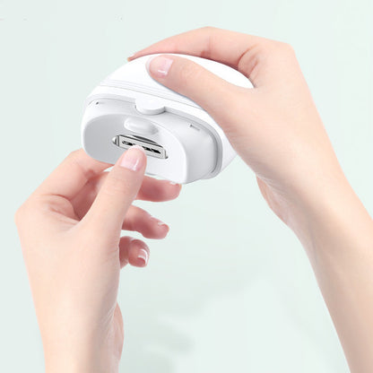 Elektrikli Tırnak Makası Şarj Edilebilir Mini Tırnak Makası Çocuklar Yetişkinler İçin Otomatik Tırnak Makası Manikür Parlatma Işıklı