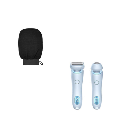 2'si 1 Arada Tüy Dökücü Epilatör USB Şarj Edilebilir Düzeltici Kadın Vücut Tıraş Makinesi Yüz Bacak Koltuk Altı Bikini El Kasık Tıraş Makinesi Tüy Dökücü