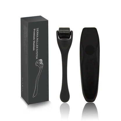 Beard Roller Microneedle Frosted Black Titanium Alloy Needle sakal roller