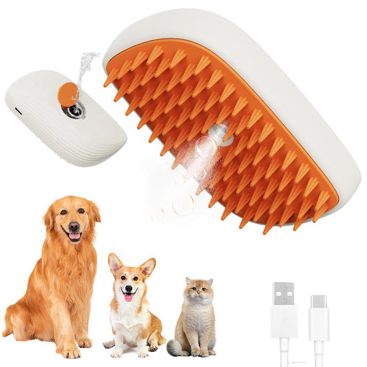 USB Şarj Edilebilir Evcil Hayvan Buhar Fırçası Sprey Masaj Tarak Evcil Hayvan Bakım Aletleri Kedi Buhar Tarak Evcil Hayvan Ürünleri