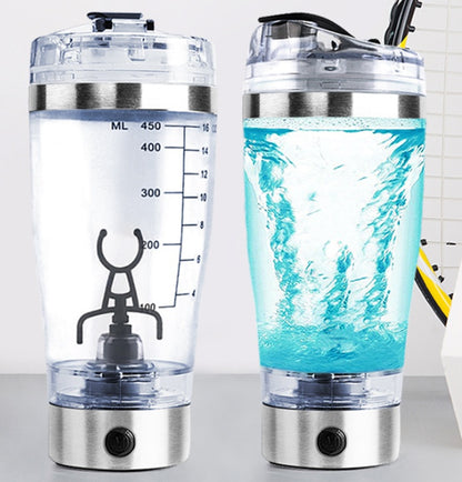 Elektrikli Protein Shake Karıştırıcı USB Shake Şişesi Süt Kahve Blender Su Isıtıcısı Spor ve Fitness Şarjlı Elektrikli Shaker Bardak