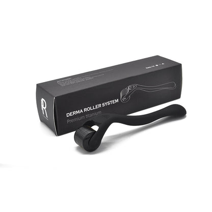 Beard Roller Microneedle Frosted Black Titanium Alloy Needle sakal roller