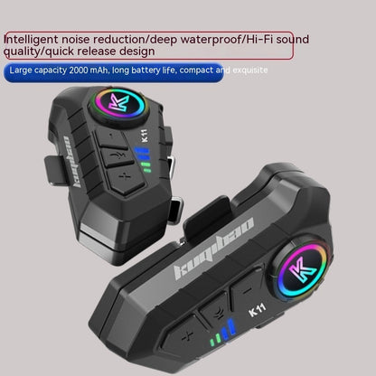Motorcycle Helmet Heavy Bass Long Endurance Waterproof Bluetooth Headset İNTERKOM