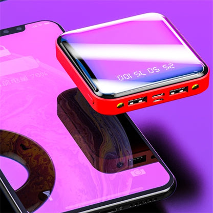 Mini Power Bank 20000 MAh Taşınabilir Aynalı Dijital Ekranlı Power Bank