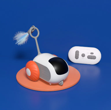 Uzaktan Kumandalı Etkileşimli Kedi Araba Oyuncağı USB Şarjlı Kovalamaca Otomatik Kendiliğinden Hareket Eden Uzaktan Akıllı Kumandalı Araba Etkileşimli Kedi Oyuncağı Evcil Hayvan Ürünleri