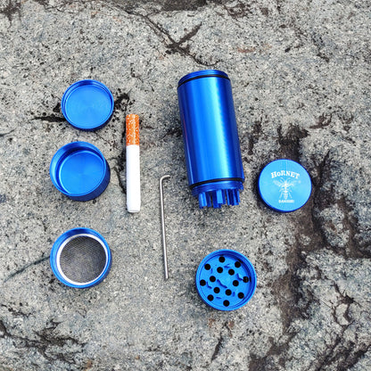Creative Portable Aluminum Alloy Smoke Grinder Set tütün saklama kokusu