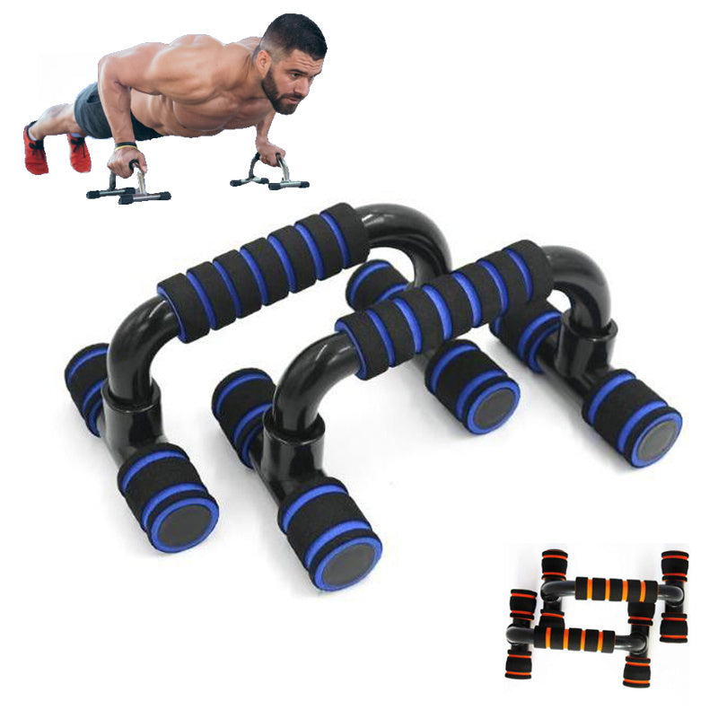 H Şeklinde Şınav Standı Sünger El Tutacağı ABS Fitness Göğüs Antrenmanı Tutma Çubuğu Fitness Egzersiz Eğitmeni