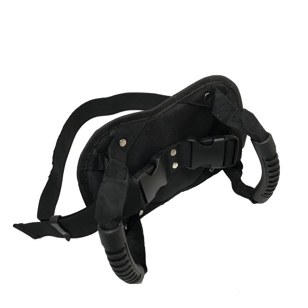 Motorcycle back seat safety handle