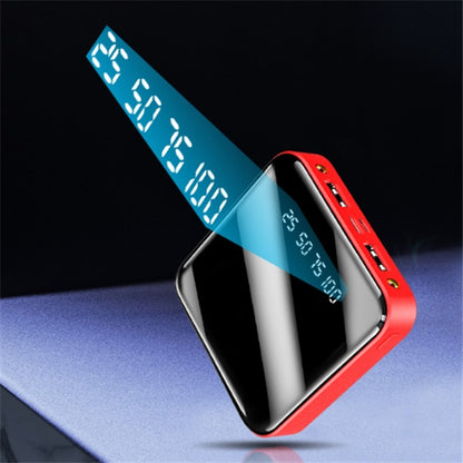 Mini Power Bank 20000 MAh Taşınabilir Aynalı Dijital Ekranlı Power Bank
