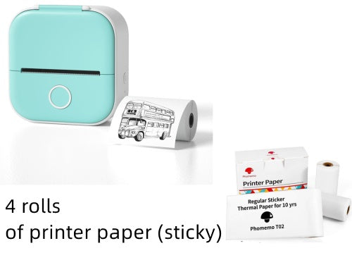 Taşınabilir Mini Termal Etiket Yazıcısı Ev Fotoğraf Yazıcısı Öğrenci Yanlış Soru Yazıcısı Bluetooth Uyumlu Mini Etiket Yazıcısı Fiyat Etiketi