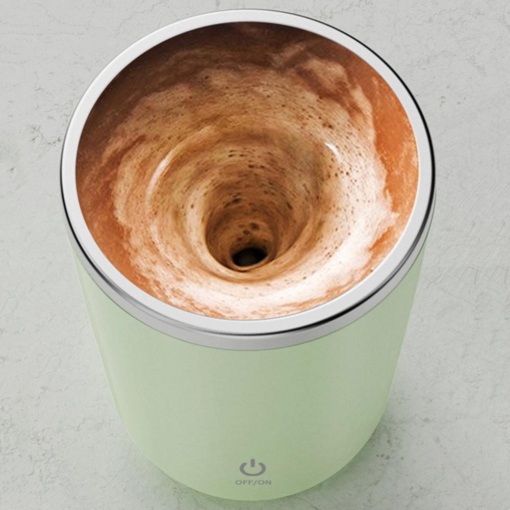 350 ml Otomatik Karıştırma Kupa Kahve Süt Meyve Suyu Karıştırma Kabı Elektrikli Paslanmaz Çelik Döner Kupa Manyetik Karıştırma Kabı Mutfak Aletleri