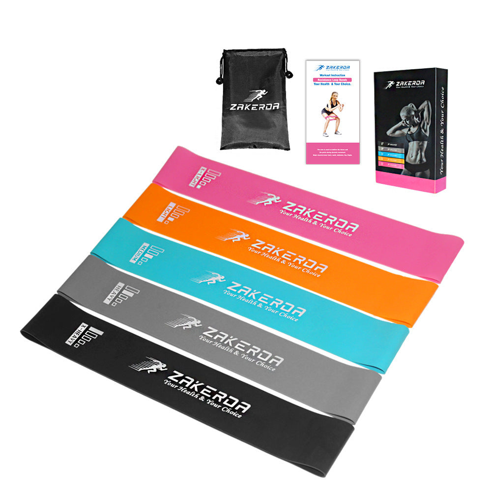 Yoga Direnç Lastik Bantları İç Mekan ve Dış Mekan Fitness Ekipmanları 0,35 mm - 1,1 mm Pilates Spor Eğitimi Egzersiz Lastik Bantları