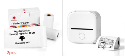 Taşınabilir Mini Termal Etiket Yazıcısı Ev Fotoğraf Yazıcısı Öğrenci Yanlış Soru Yazıcısı Bluetooth Uyumlu Mini Etiket Yazıcısı Fiyat Etiketi