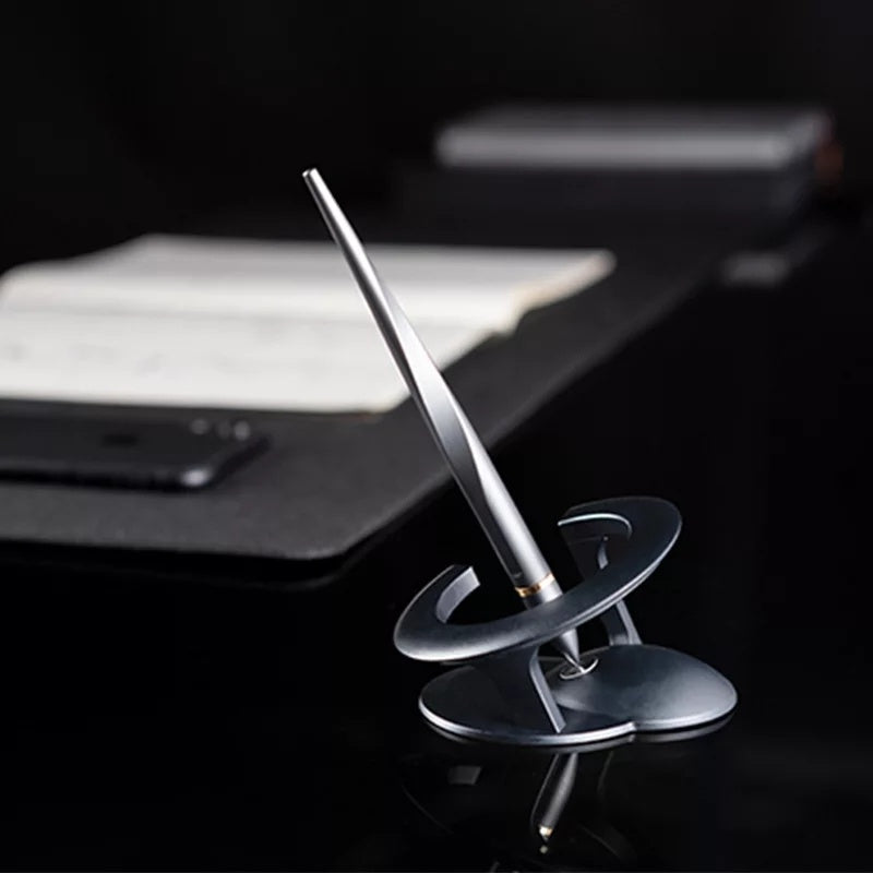 Siyah Teknoloji Manyetik Levitasyonlu Kendinden Destekli Kalem, Üst Düzey İmza Kalemi, Metal Dekorasyon Oyuncağı / Black Technology Magnetic Levitation Self-supporting Pen, High-end Signature Pen, Metal Decoration Toy