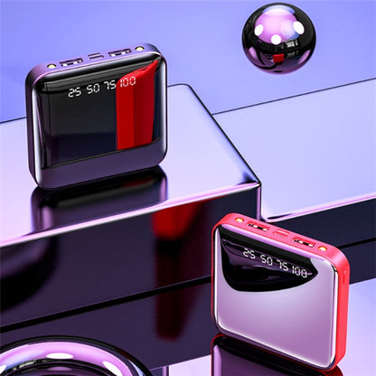 Mini Power Bank 20000 MAh Taşınabilir Aynalı Dijital Ekranlı Power Bank