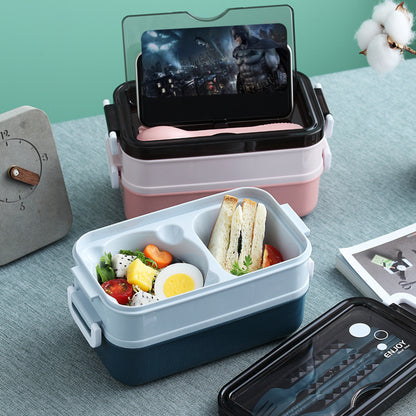 Çok Katmanlı Öğle Yemeği Kutusu Bento Kutusu Plastik Ofis Arabası Mevcuttur